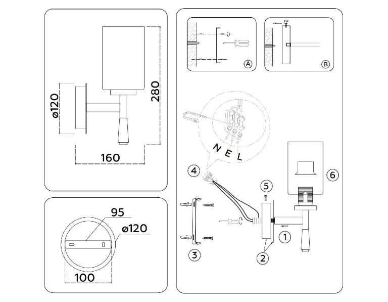 Бра Ambrella Light High Light Modern LH56255
