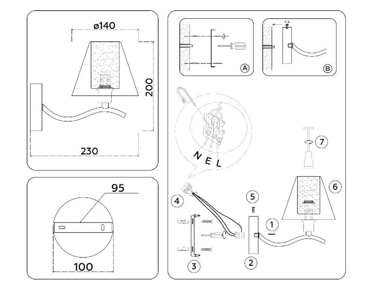 Бра Ambrella Light High Light Modern LH57085