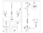 Подвесная люстра Ambrella Light High Light Ceramo Classic LH75063