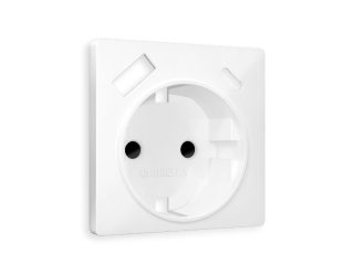 Лицевая панель для розетки с/з со шторками 2USB A+C Ambrella Volt Alfa AP1300