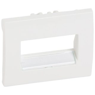 Лицевая панель Legrand Galea Life розетки RJ45 с держателем этикеток белая 777075