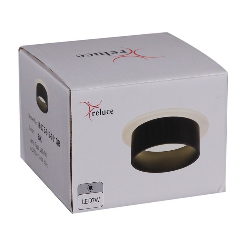 Точечный светильник Reluce 16075-9.5-001QR SMD7W BK Точечный светильник Reluce 16075-9.5-001QR SMD7W BK