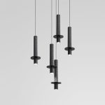 Подвесной светильник iLamp Lofty 10704P/1-D150 BK-GR
