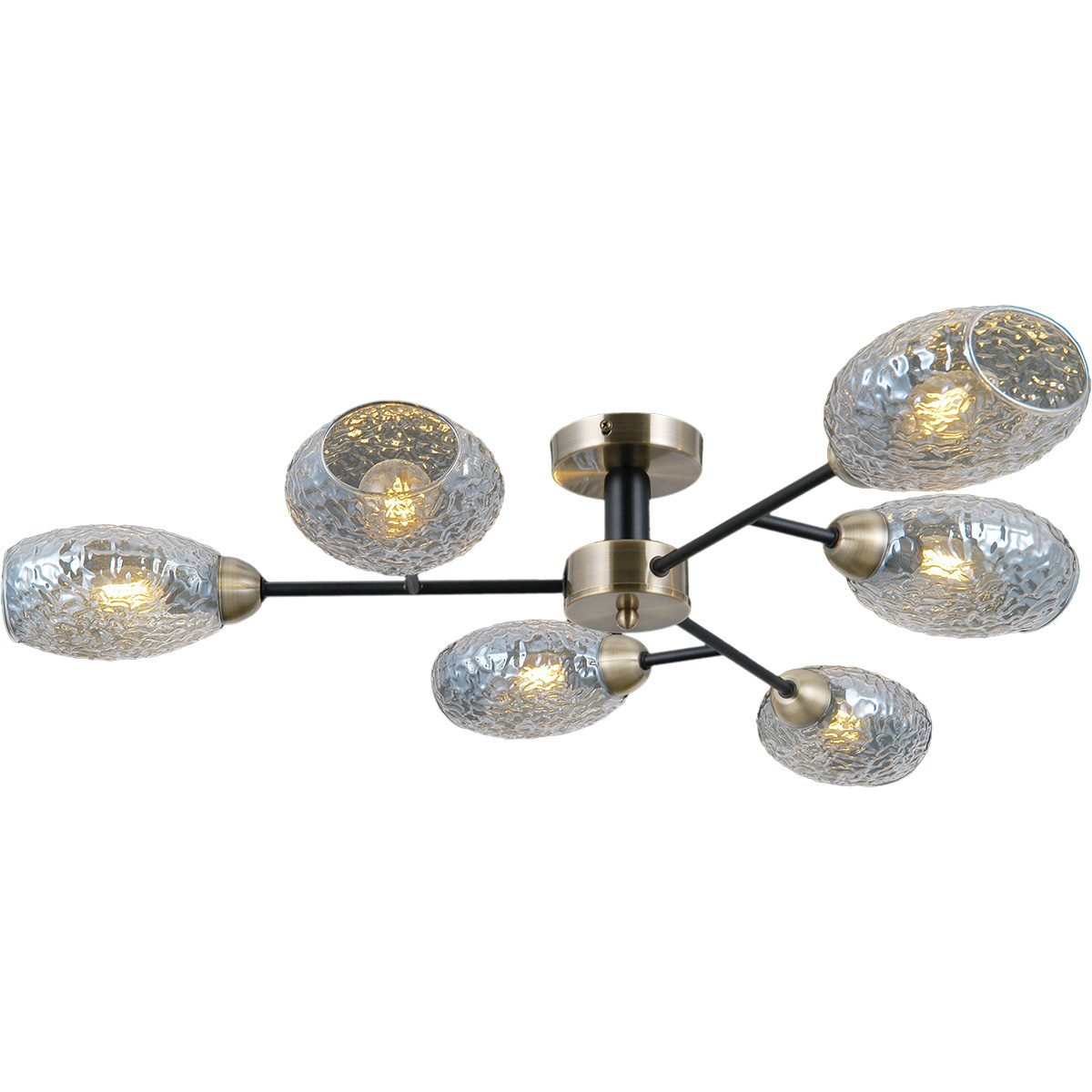 Люстра на штанге Illumico IL0285-6CSQ-79 BK AB Люстра на штанге Illumico IL0285-6CSQ-79 BK AB