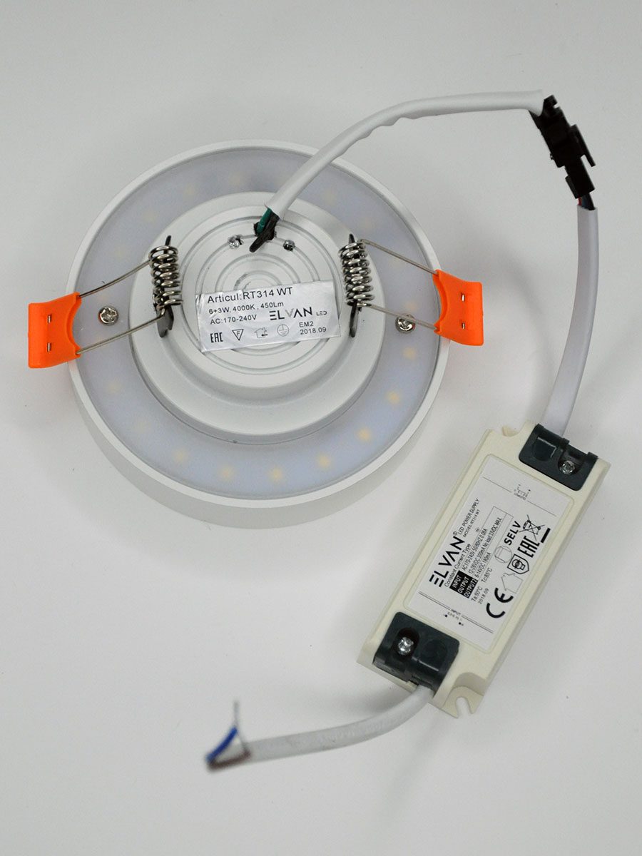 Встраиваемый светильник Elvan VLS-314R-6/3W-NH-Wh Встраиваемый светильник Elvan VLS-314R-6/3W-NH-Wh