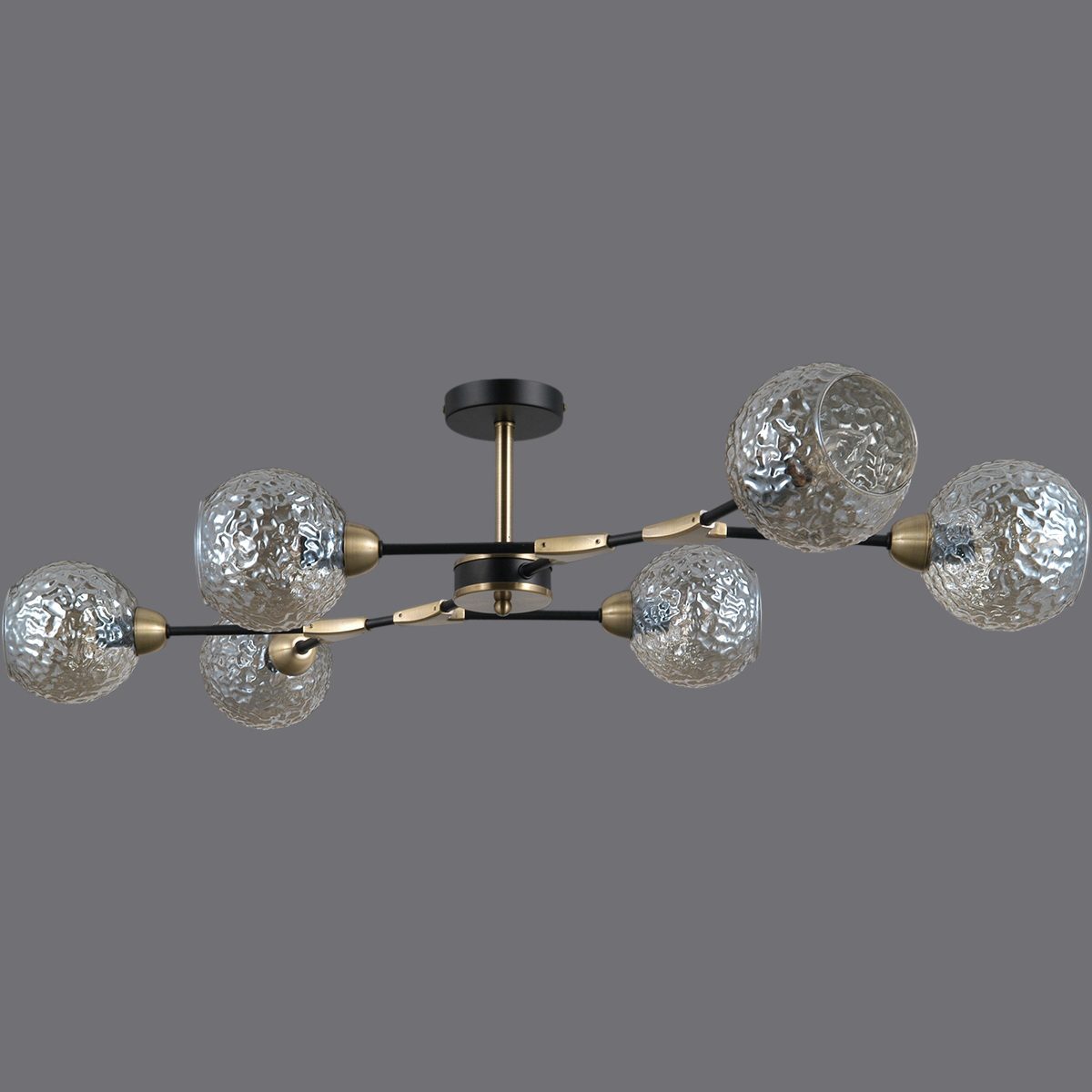 Люстра на штанге Illumico IL0253-6CSQ-79 BK AB Люстра на штанге Illumico IL0253-6CSQ-79 BK AB