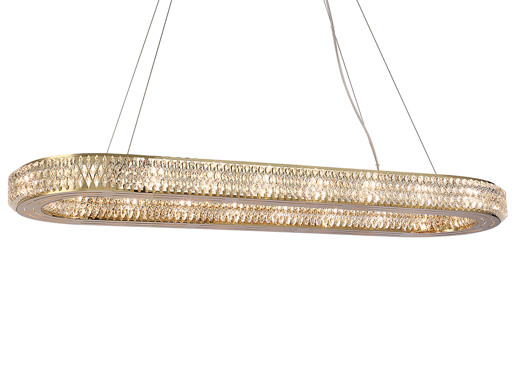 Подвесная люстра Newport Melody 8560/100 C oval gold polished М0070796 Подвесная люстра Newport Melody 8560/100 C oval gold polished М0070796