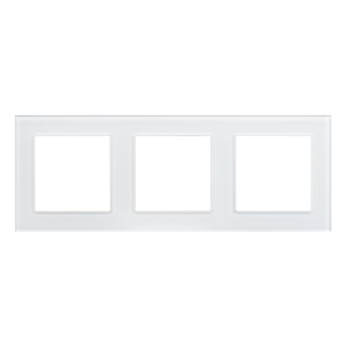 Рамка трехместная Arlight FRM-GLARE-GS-3-WH 043799 Рамка трехместная Arlight FRM-GLARE-GS-3-WH 043799