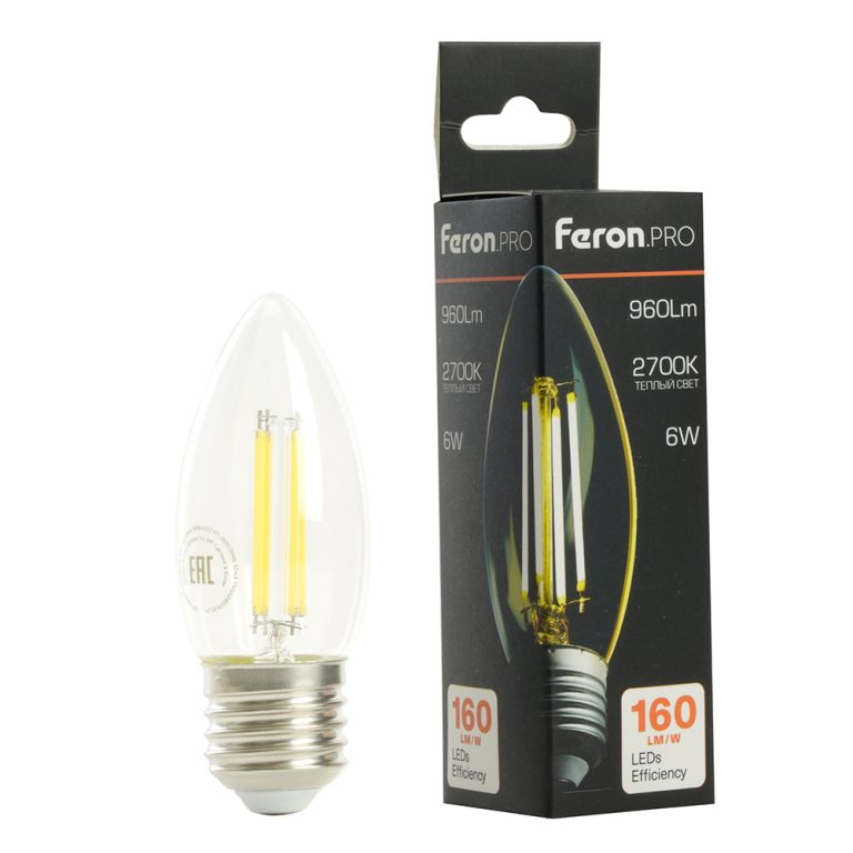 Светодиодная лампа Feron LB-1206 E27 6W 2700K 51238