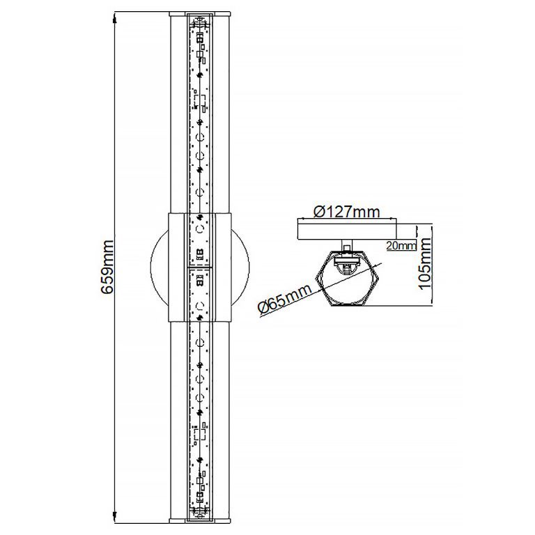 Бра Hinkley Facet QN-FACET-LED2-PC-BATH