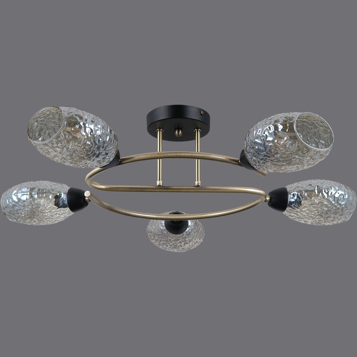 Люстра на штанге Illumico IL0300-5CSQ-79 BK AB Люстра на штанге Illumico IL0300-5CSQ-79 BK AB