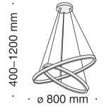 Подвесной светильник Maytoni Rim MOD058PL-L74BS4K