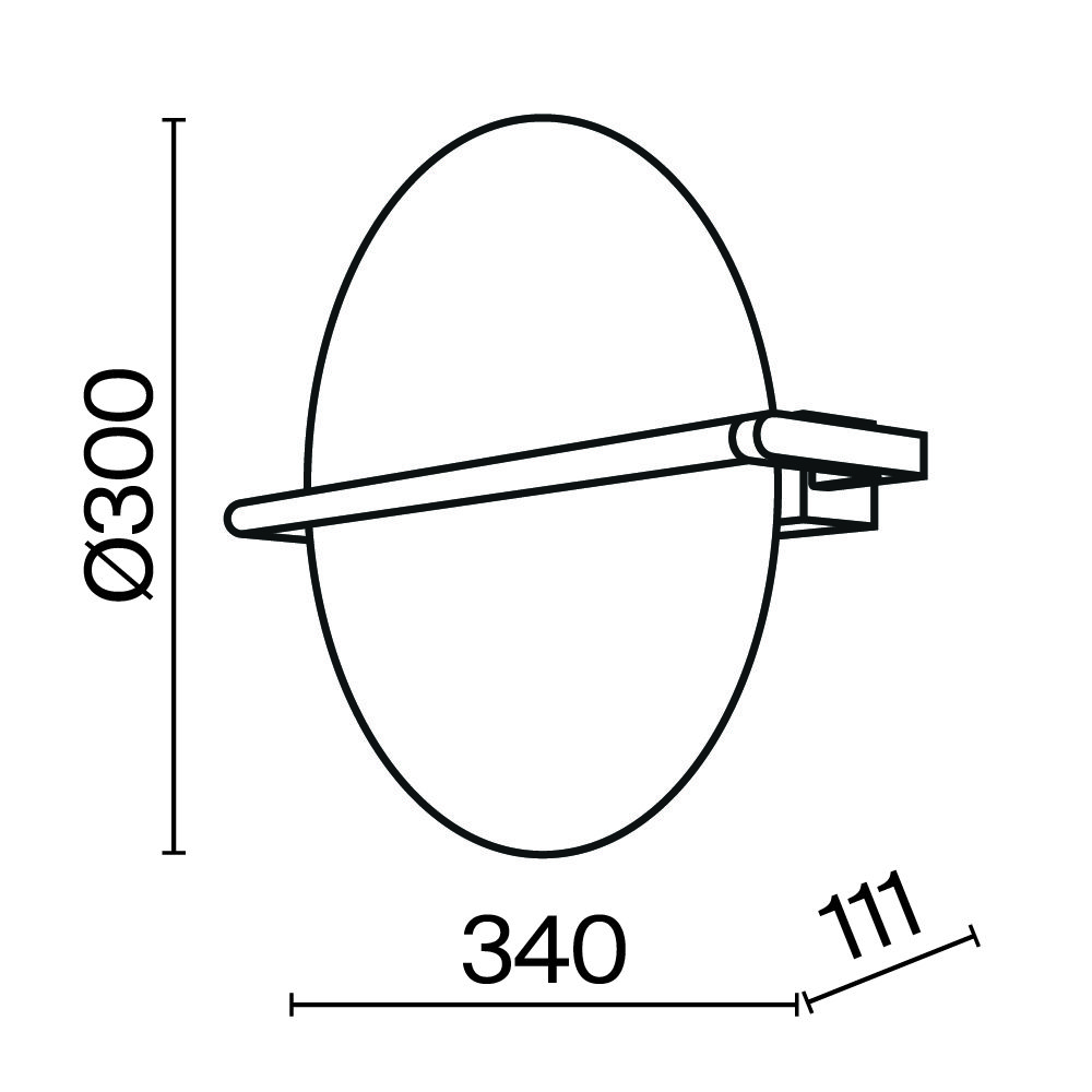 Настенный светильник Maytoni Mira MOD279WL-L14G3K Настенный светильник Maytoni Mira MOD279WL-L14G3K