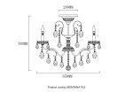 Люстры на штанге Crystal Lux MONTANA PL9