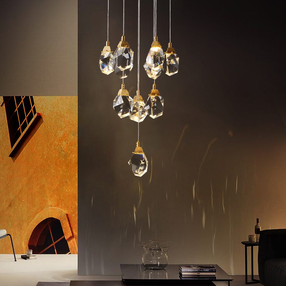 Подвесной светильник Delight Collection Crystal rock MD-020B-11 gold Подвесной светильник Delight Collection Crystal rock MD-020B-11 gold