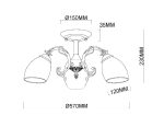 Люстра на штанге Myfar Biene MR1522-3C