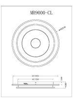 Потолочный светильник Myfar Button MR9000-CL