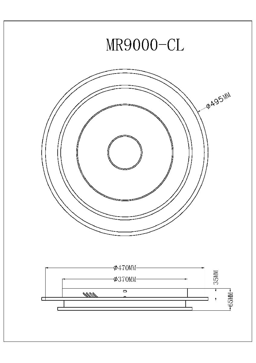 Потолочный светильник Myfar Button MR9000-CL Потолочный светильник Myfar Button MR9000-CL