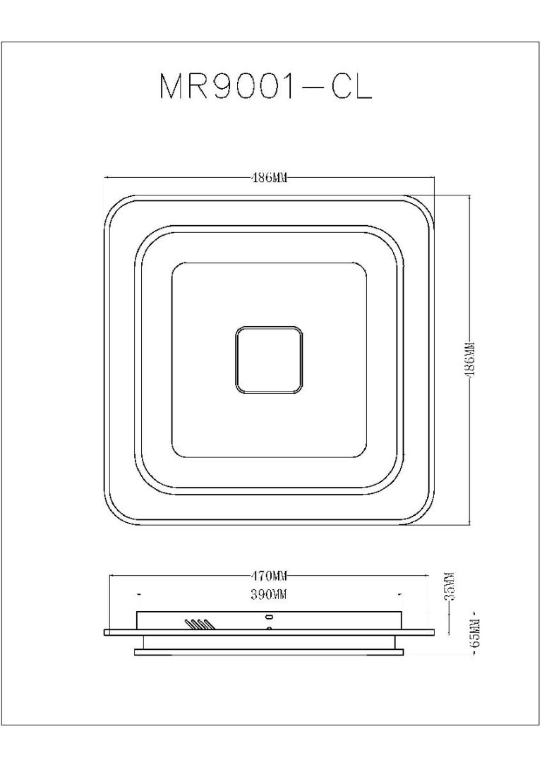 Потолочный светильник Myfar Button MR9001-CL
