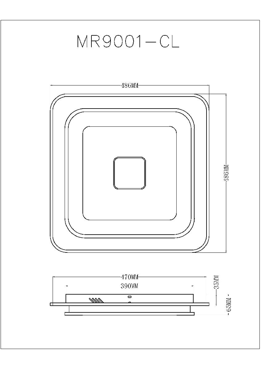Потолочный светильник Myfar Button MR9001-CL Потолочный светильник Myfar Button MR9001-CL