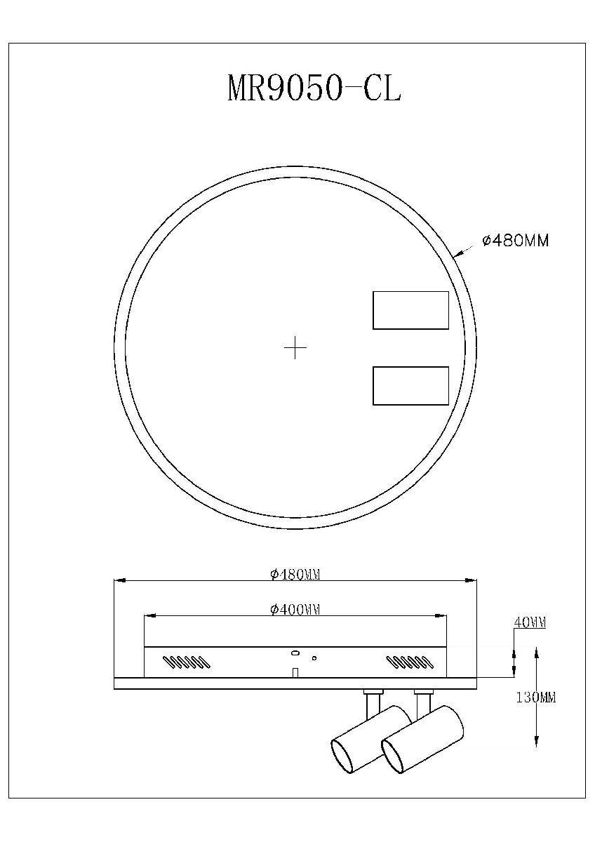 Потолочный светильник Myfar Focus MR9050-CL Потолочный светильник Myfar Focus MR9050-CL