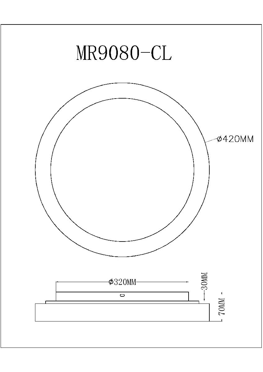 Потолочный светильник Myfar Neso MR9080-CL Потолочный светильник Myfar Neso MR9080-CL
