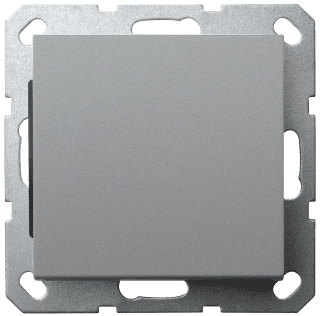 Накладка-заглушка Jasmart цвет алюминий в комплекте с суппортом G8001S