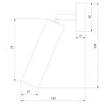 Спот Eurosvet Pin 20133/1 LED серебро