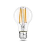 Лампа светодиодная филаментная Gauss E27 20W 2700K груша прозрачная 102902120