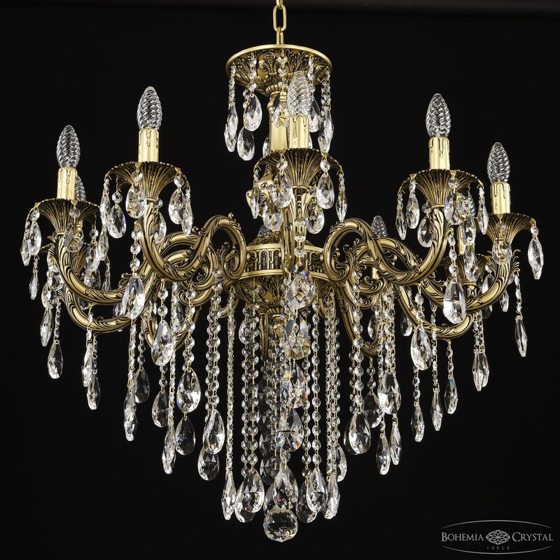 Подвесная люстра Bohemia Ivele Crystal AL79101/10/250 B AGB Подвесная люстра Bohemia Ivele Crystal AL79101/10/250 B AGB