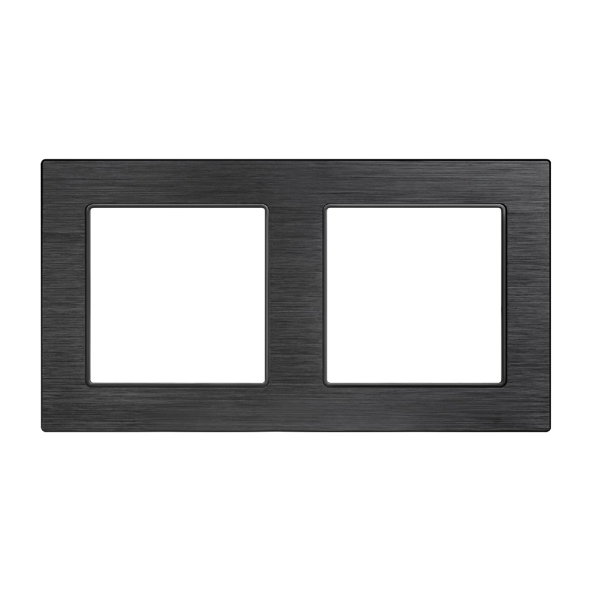 Рамка двухместная Arlight FRM-PRESTO-ALS-2-BK 043855 Рамка двухместная Arlight FRM-PRESTO-ALS-2-BK 043855