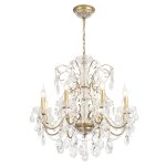 Подвесная люстра Crystal Lux ODELIS SP8 GOLD