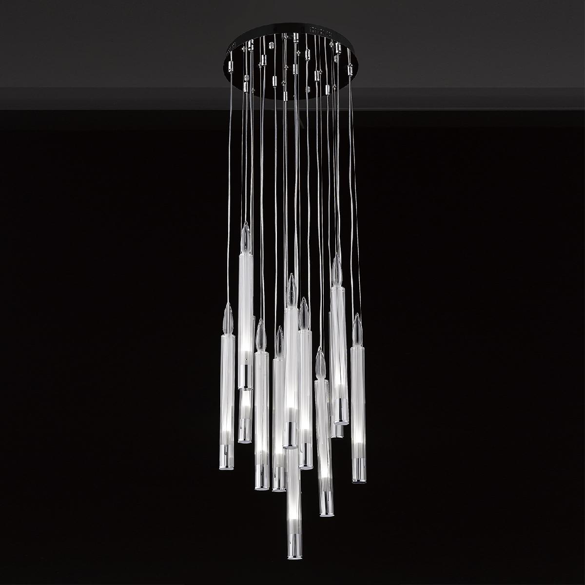 Подвесной светильник Delight Collection Candle P68094-13 chrome Подвесной светильник Delight Collection Candle P68094-13 chrome