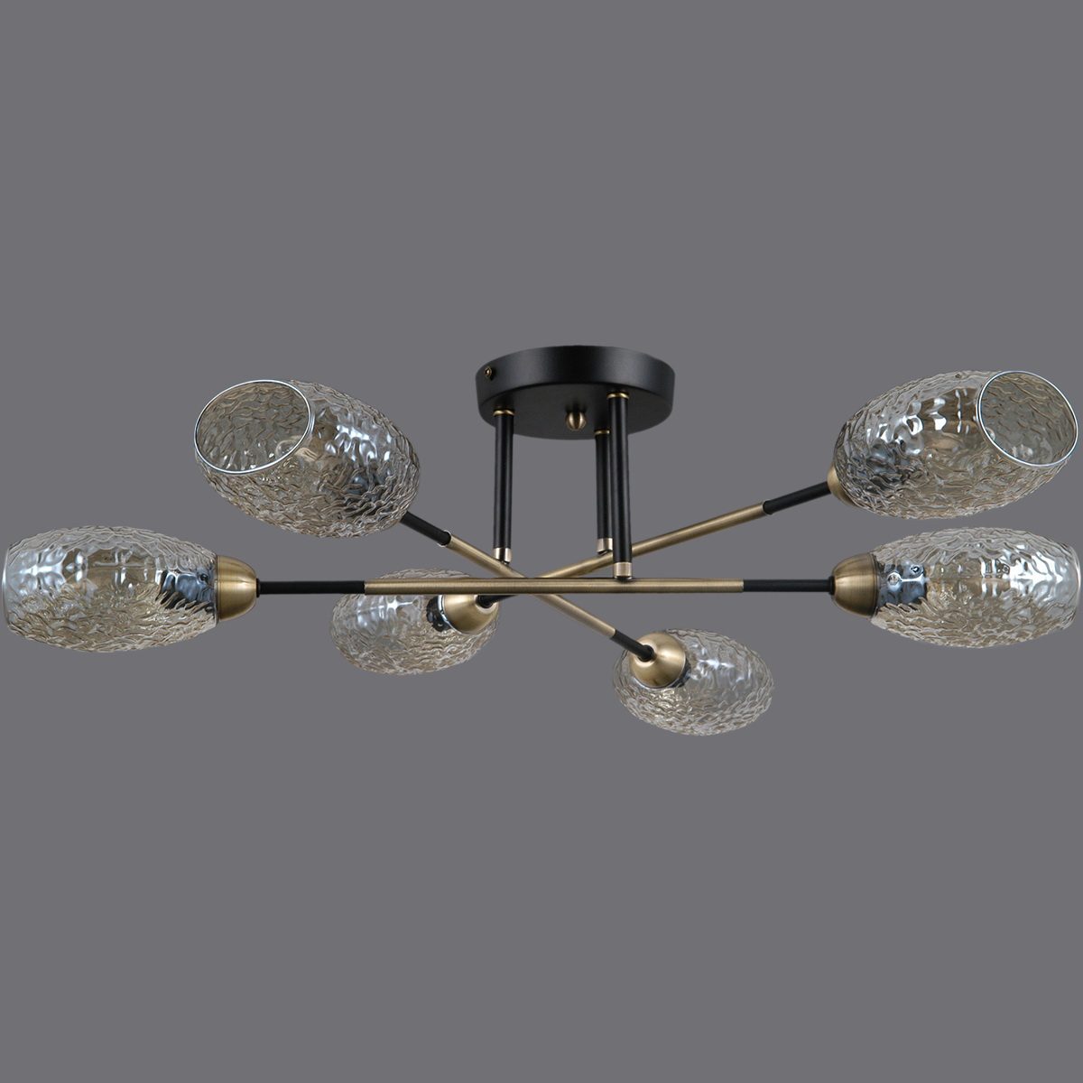 Люстра на штанге Illumico IL0255-6CSQ-79 BK AB Люстра на штанге Illumico IL0255-6CSQ-79 BK AB