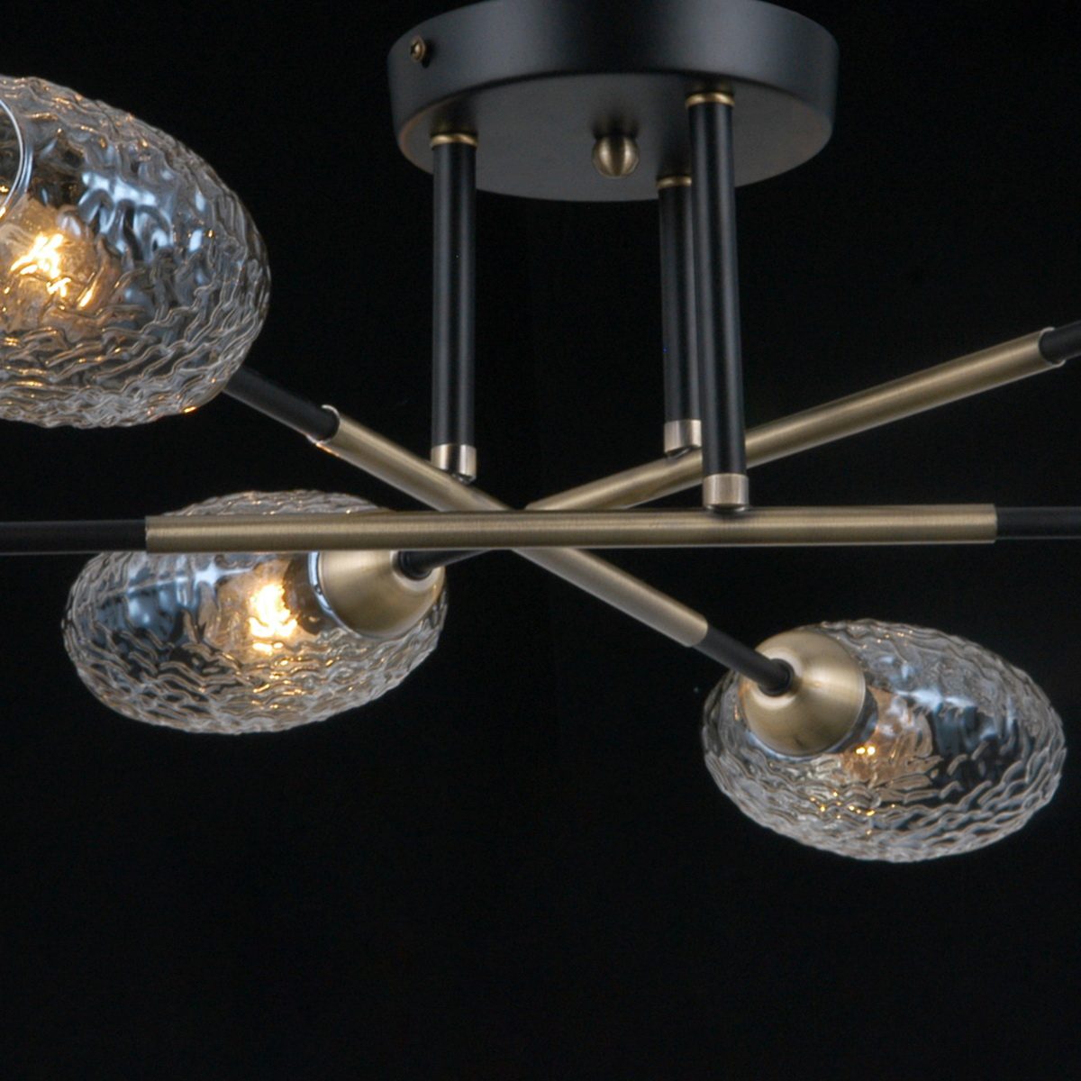 Люстра на штанге Illumico IL0255-6CSQ-79 BK AB Люстра на штанге Illumico IL0255-6CSQ-79 BK AB
