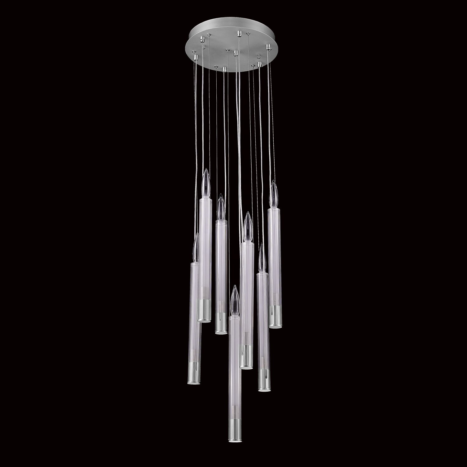 Подвесной светильник Delight Collection Candle P68094-7 chrome Подвесной светильник Delight Collection Candle P68094-7 chrome