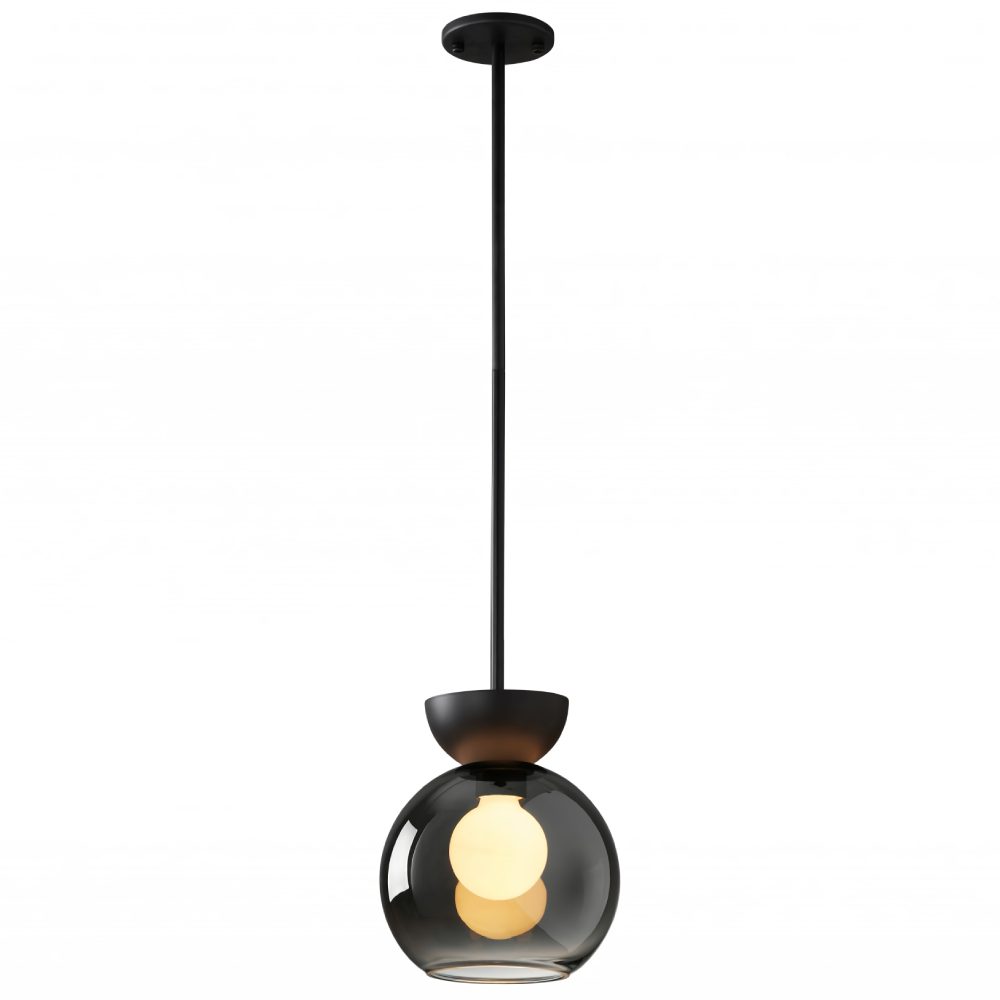 Подвесной светильник iLamp Mono P6079-1 BK+SM Подвесной светильник iLamp Mono P6079-1 BK+SM