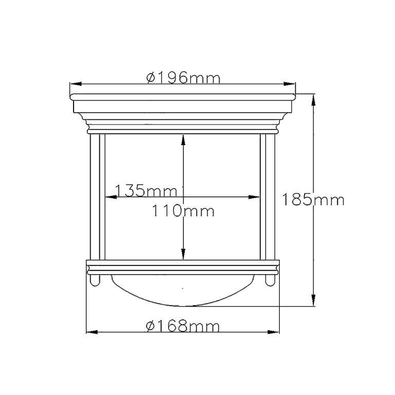 Потолочный светильник Hinkley Hadrian QN-HADRIAN-MINI-F-OZ-CLEAR