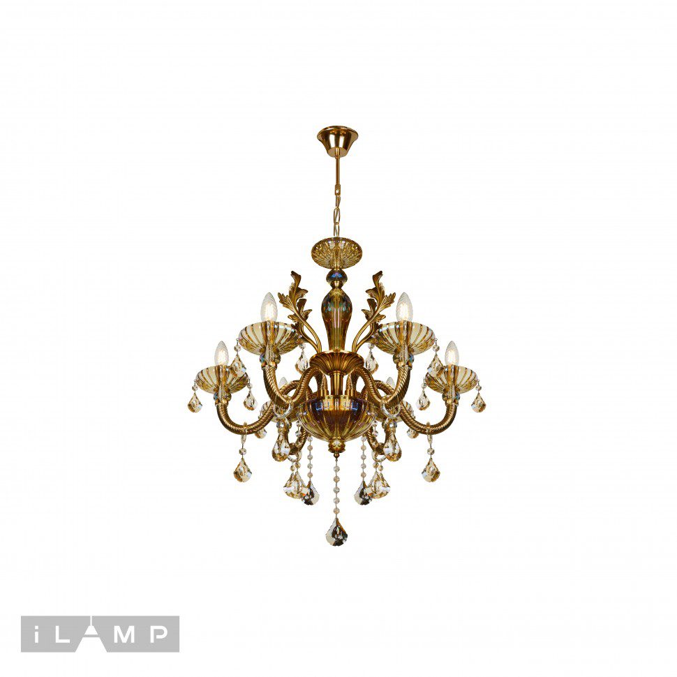 Подвесная люстра iLamp Asia 81069-6 BR Подвесная люстра iLamp Asia 81069-6 BR