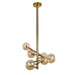 Люстра на штанге Delight Collection Globe Mobile MX19009070-6B gold