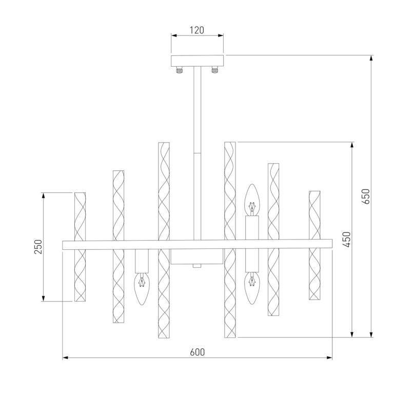 Люстра на штанге Bogates Hollis 367/9 Smart
