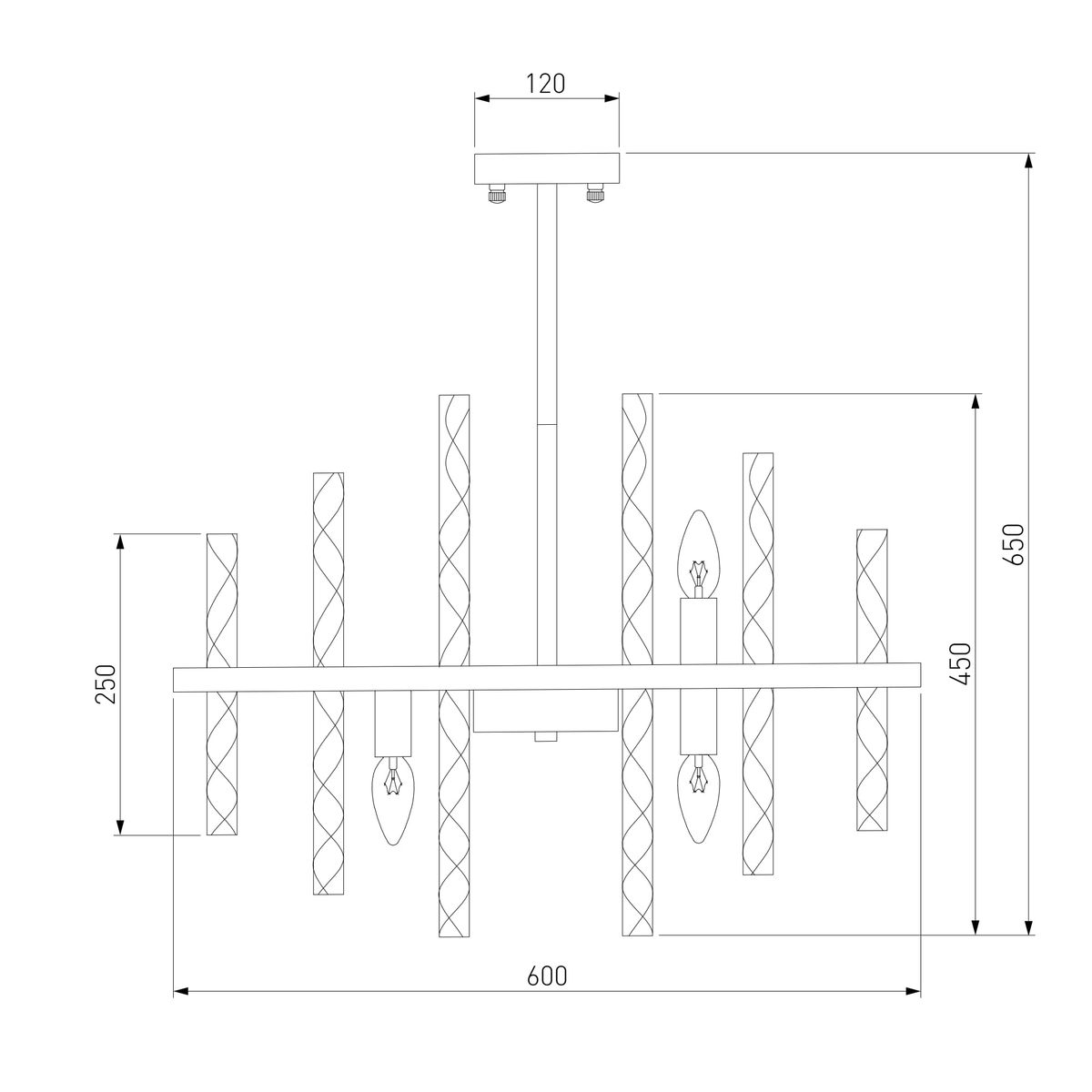 Люстра на штанге Bogates Hollis 367/9 Smart Люстра на штанге Bogates Hollis 367/9 Smart