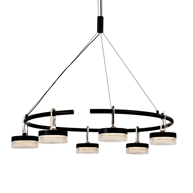 Подвесная люстра Delight Collection P0855-6C black Подвесная люстра Delight Collection P0855-6C black