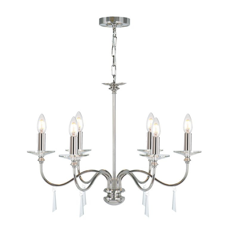 Подвесная люстра Elstead Lighting Finsbury park FP6-POL-NICKEL