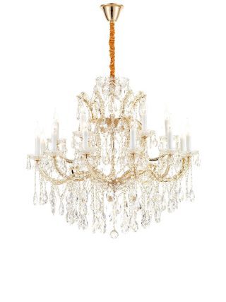Подвесная люстра iLamp Diamond 6071-18 GD+CL