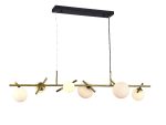 Подвесная люстра iLamp Golden 2134-6L BR+MBK