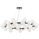 Подвесная люстра Lumina Deco Marsiada LDP 6033-40 BK+MD