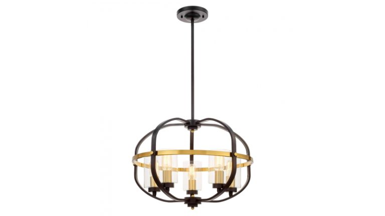 Подвесная люстра Lumina Deco Monterey LDP 1141-5 BK+MD