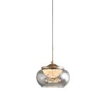 Подвесной светильник Delight Collection MT9128-1H gold/smoke