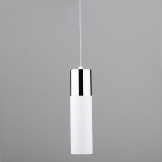 Подвесной светильник Eurosvet Double Topper 50135/1 LED хром/белый